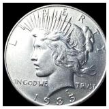 1935 Silver Peace Dollar CHOICE AU