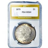 1879 Morgan Silver Dollar PGA MS64