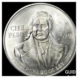 1979Mo Mexico SIlver 100 Pesos .643oz ASW