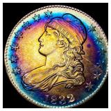 1832 Toned Capped Bust Half Dollar CLOSELY  UNCIR