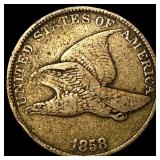 1858 Flying Eagle Cent NEARLY UNCIRCULATED