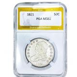 1821 Capped Bust Half Dollar PGA MS62