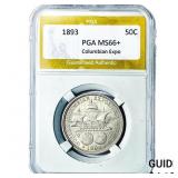 1893 Columbian Expo Half Dollar PGA MS66+