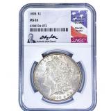 1898 Morgan Silver Dollar NGC MS63