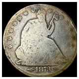 1873 Arrows Seated Liberty Half Dollar NICELY  CI