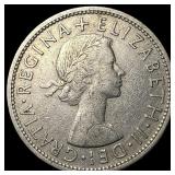 1957 Great Britain Copper Nickel 1/2 Crown