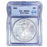1999 Silver Eagle ICG MS69+