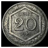 1919-R Italy Copper Nickel 20 Centesimi