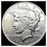 1935-S Silver Peace Dollar NEARLY  UNCIRCULATED