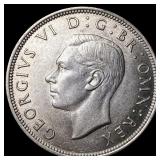1942 Great Britain Silver 1/2 Crown