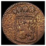 1726 Holland Dutch East India Company Copper Duit