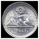 1889 Guatemala Silver 1/4 Real