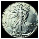1942 Silver Half Dollar (Walking Liberty) GEM BU