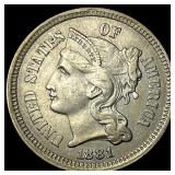 1881 Nickel Three-Cent Piece CHOICE BU