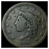1838 Braided Hair Large Cent LIGHTLY CIRCULATED