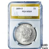 1899-O Morgan Silver Dollar PGA MS64