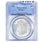 1921 Morgan Silver Dollar PCGS MS62