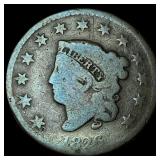 1826 Coronet Head Large Cent NICELY CIRCULATED