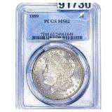 1889 Morgan Silver Dollar PCGS MS62