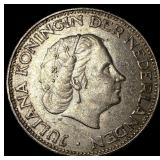 1962 Netherlands Silver 2 1/2 Gulden