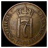 1947 Norway Bronze 2 Ore