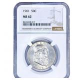 1961 Franklin Half Dollar NGC MS62