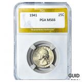 1941 Walking Liberty Quarter PGA MS66