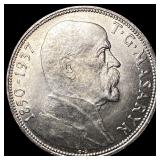 1937 Czechoslovakia Silver 20 Korun