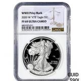 2020-W Silver Eagle NGC PF69 Ultra Cameo