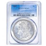 1889 Morgan Silver Dollar PCGS MS63