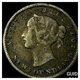 1880 Newfoundland Silver 5 Cents