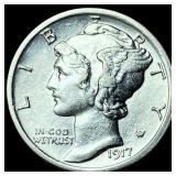 1917 Mercury Dime CHOICE BU