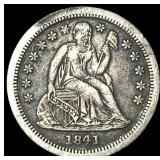 1841-O Silver Seated Liberty Dime NEARLY UNCIRCULA