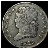 1825 Copper Half Cent NEARLY UNCIRCULATED