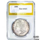 1886 Morgan Silver Dollar PGA MS65
