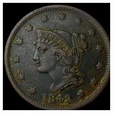 1842 Braided Hair Large Cent CHOICE AU