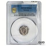 1803 Saxony Silver 1/48th Thaler PCGS MS63
