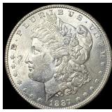 1887-S Silver Morgan Dollar CHOICE BU