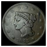 1843 Braided Hair Large Cent NEARLY UNCIRCULATED