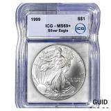1999 Silver Eagle ICG MS69+