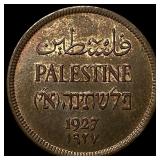 1927 Palestine Bronze 1 Mil