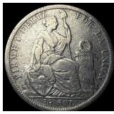 1922JR Peru Silver 1/2 Sol KM 216
