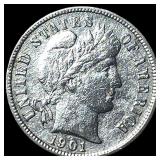1901-S Silver Barber Dime HIGH GRADE