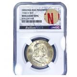 1960-D Franklin Half Dollar NGC BU