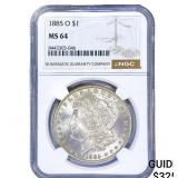 1885-O Morgan Silver Dollar NGC MS64