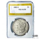1883-S Morgan Silver Dollar PGA AU58