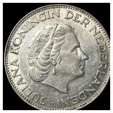 1963 Netherlands Silver 2 1/2 Gulden