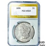 1898 Morgan Silver Dollar PGA MS64