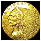 1915 Indian Head Gold $2.5 Quarter Eagle  CLOSELY