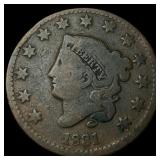 1831 Coronet Head Large Cent LIGHTLY CIRCULATED